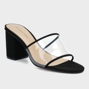 Who What Wear - Danielle Vinyl Heeled Mules